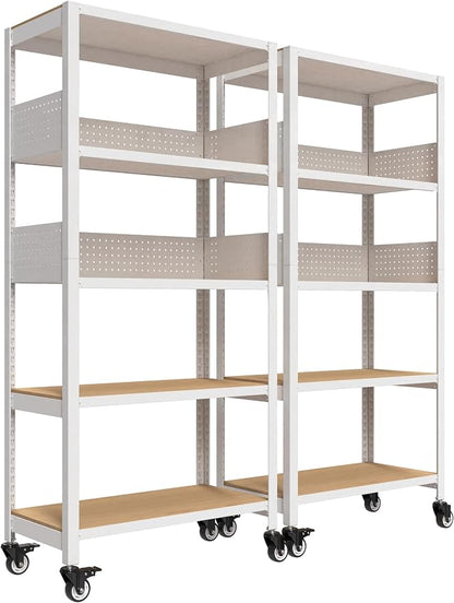 HOMEDANT 5-Tier Rolling Shelving Unit by TheBestOrganizingSolution