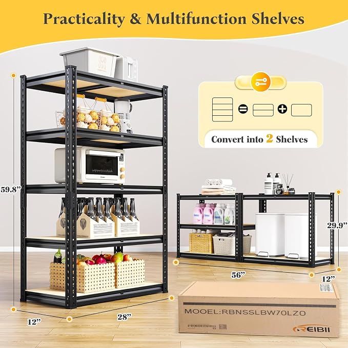 REIBII Storage Shelves with Smooth Edges - Image 3