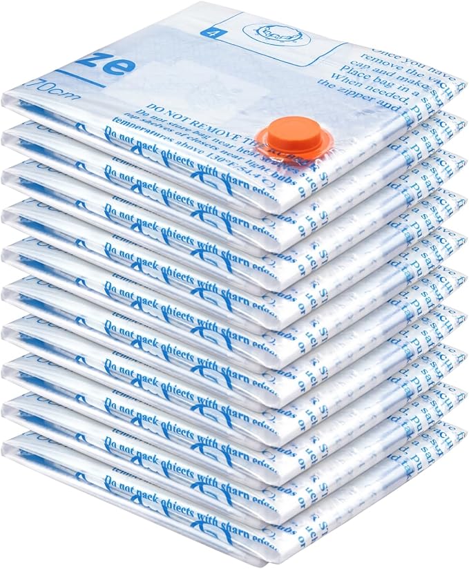 Vacuum Storage Bags, Small Space Saver Sealer Bags, Airtight Compression Bags - Image 2