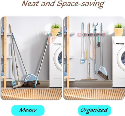 Pink Mop Broom Holder Wall Mount - Image 4