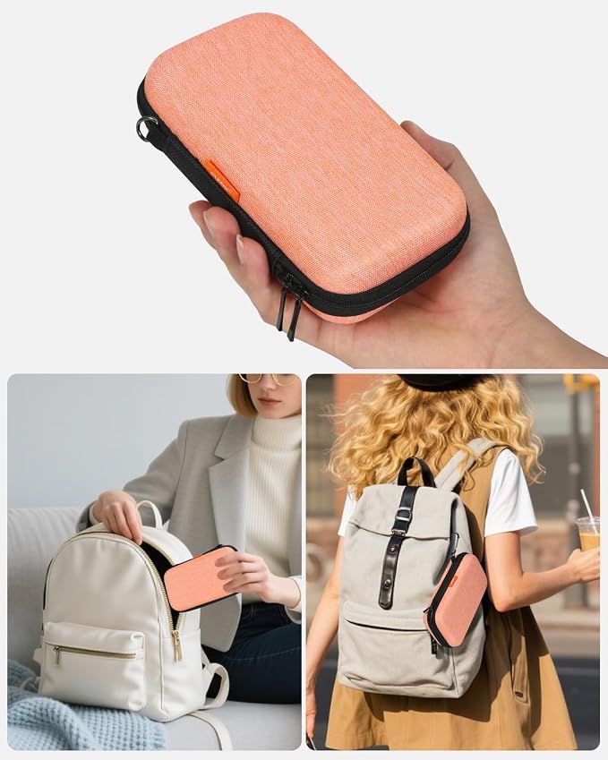 Light-Orange Small Carrying Case Universal Travel Case - Image 7
