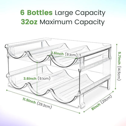 spospo Water Bottle Organizer for Cabinet, Water Bottle Storage Organizer - Image 3
