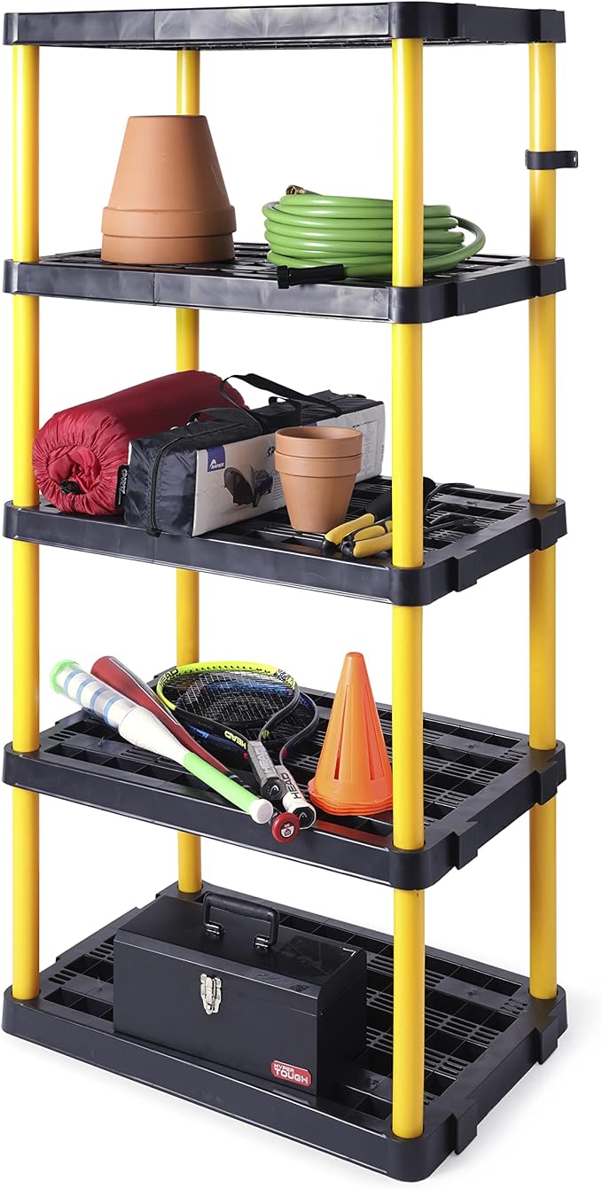 Gracious Living 5 Shelf Fixed Height Ventilated Heavy Duty Shelving Unit 36 x - Image 5