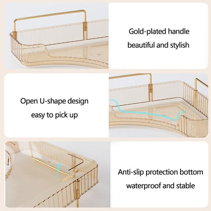 3-Tier Corner Bathroom Counter Organizer – Classic Storage Shelf - Image 3