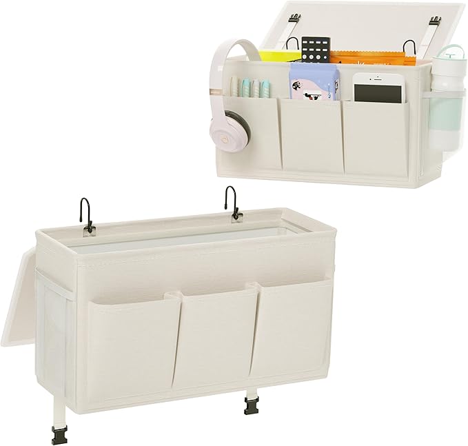 Dual-purpose Bedside Caddy Bedside Organizer, Bed Caddy by Edudif