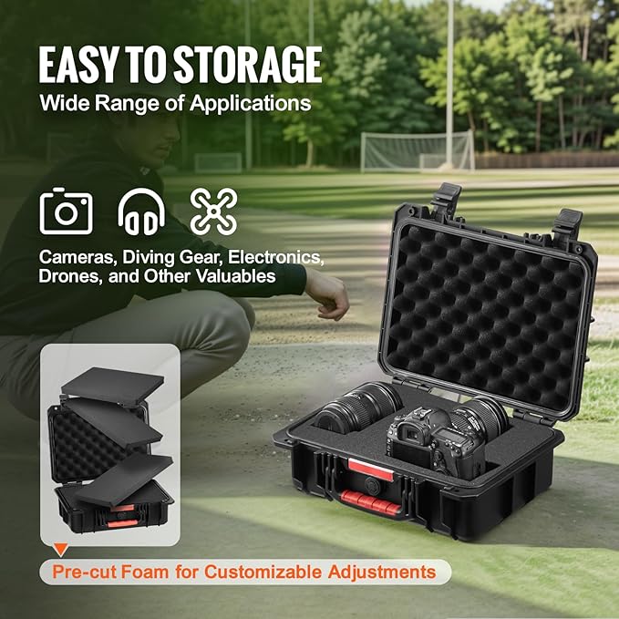 VEVOR Weatherproof Hard Case, Heavy Duty Protective Dry Box - Image 3
