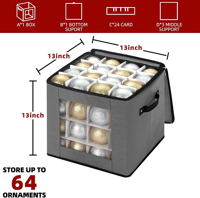 inin Christmas Ornament Storage Box - Image 2
