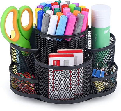 Topwey Pen Holder for Desk, 360 Rotating Pencil Holder, Cup Holder for Desk by Topwey