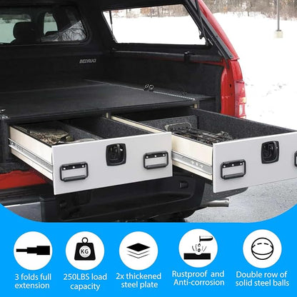 YENUO Heavy Duty Drawer Slides Full Extension 12 to 40 Inch Capacity 250 LB | - Image 4