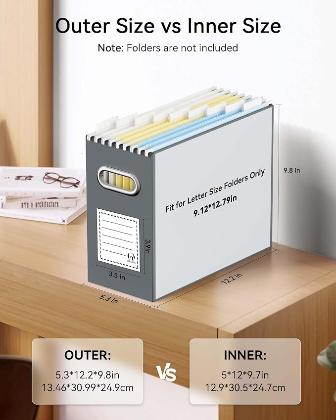 Portable Collapsible Cardboard File Box - Image 2