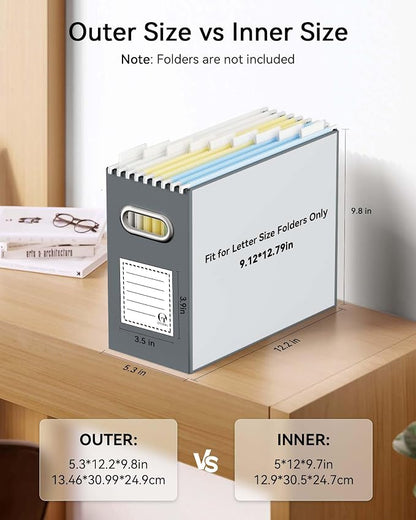 Portable Collapsible Cardboard File Box - Image 2