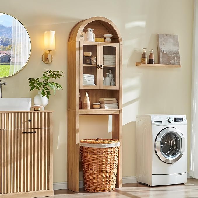 IFGET Arched Over The Toilet Storage Cabinet - Image 6