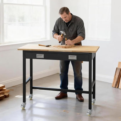 VEVOR 48-inch Workbench, 1500 lbs Load Capacity, Garage Workbench - Image 8