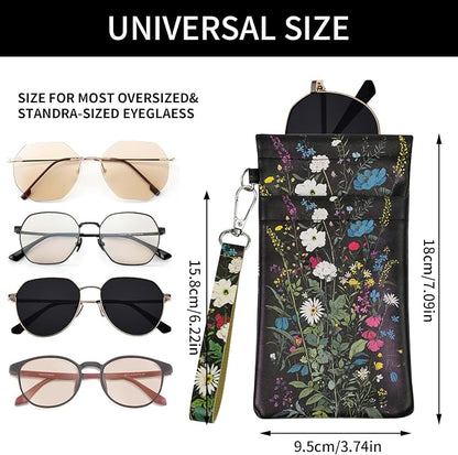 Double Eyeglass Case Soft Dual Glasses Case - Image 2
