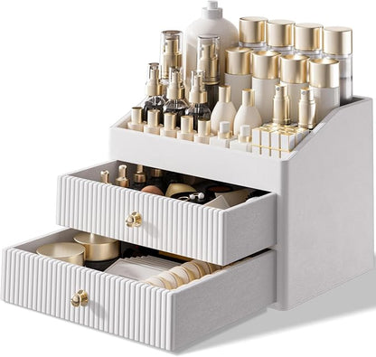 Makeup Organizer Countertop, Leather Makeup Storage by LADSTAG