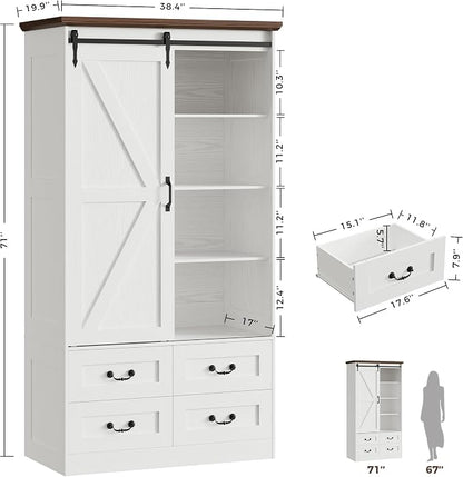 IRONCK Armoire Wardrobe Closet - Image 2