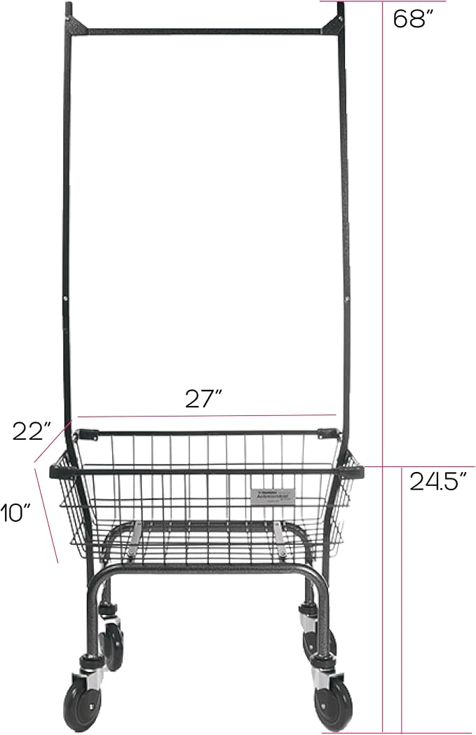 Heavy Duty Uhandle Laundry Cart - Image 2