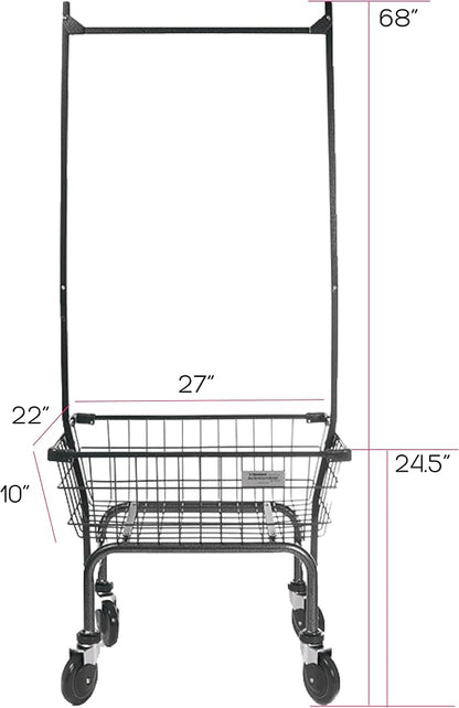 Heavy Duty Uhandle Laundry Cart - Image 2