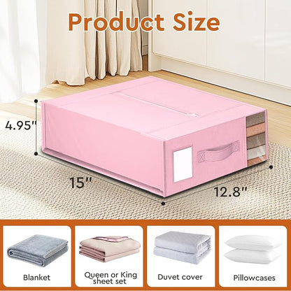 StorageTastic 6 Pack Bed Sheet Closet Organizers and Storage, Sturdy Foldable - Image 2