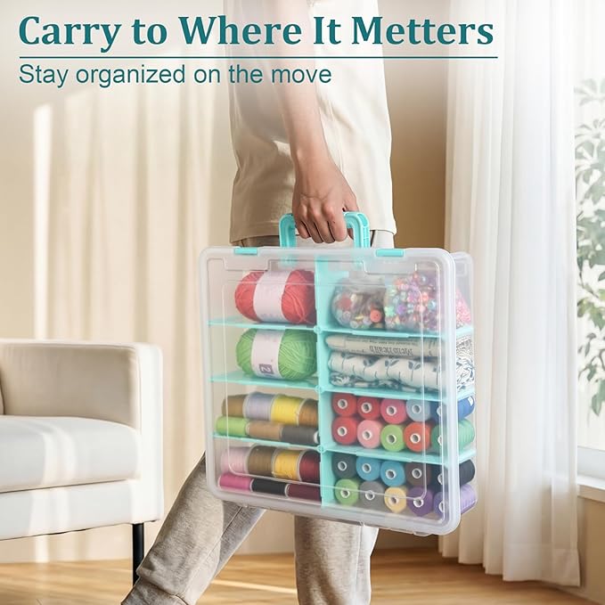 BTSKY Clear Plastic Dividing Storage Box - Image 5