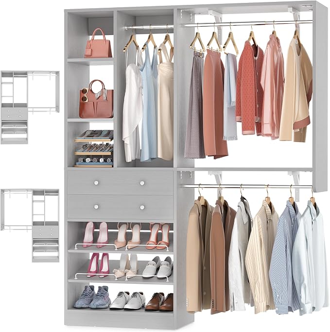 Besiost Closet System - 5FT Small Closet System by Besiost