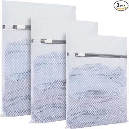 3-Pack Heavy-Duty Honeycomb Mesh Laundry Bags, Washing Bags by Unknown