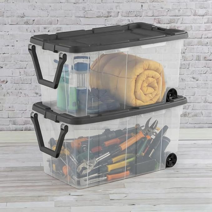 （2-Pack） 160QT Wheeled Storage Boxes - Image 8