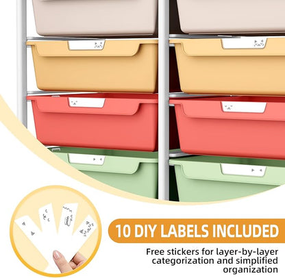 10 Drawer Rolling Storage Cart - Image 6