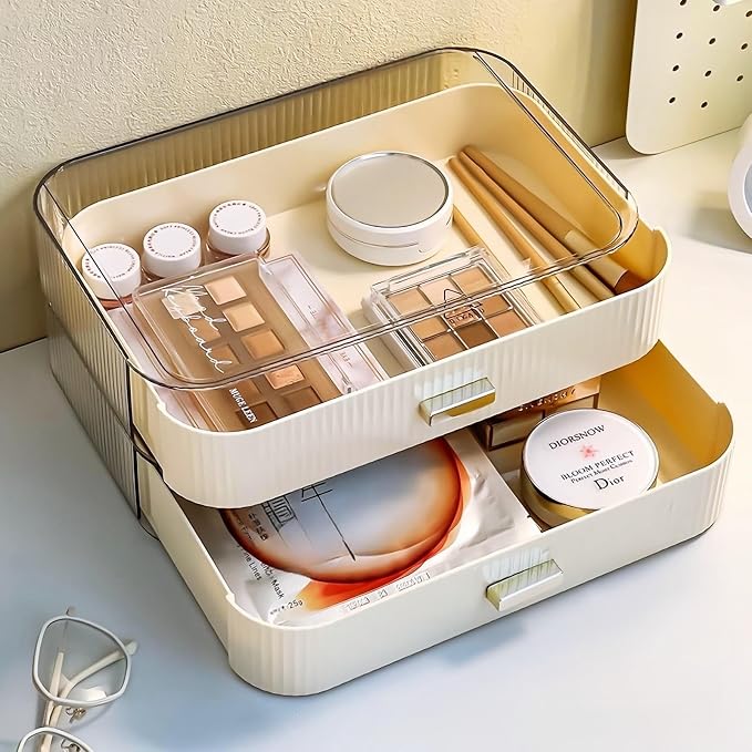 2 Pack Stackable Makeup Organizer by DecorcodeDecoryourhome