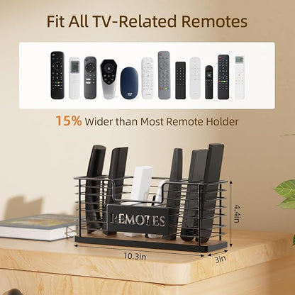 Remote Control Holder, 7-Slot TV Remote Holder Wall Mount, Universal Remote - Image 2