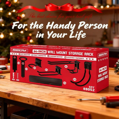 SEDY 64" Heavy Duty Garage Storage Tool Organizer Wall Mount - Image 9