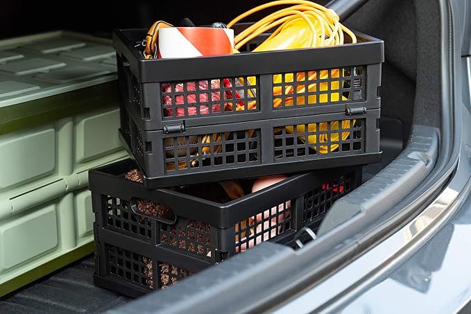 Eslite 16L Plastic Collapsible Storage Crates, Folding Crates Storage - Image 7