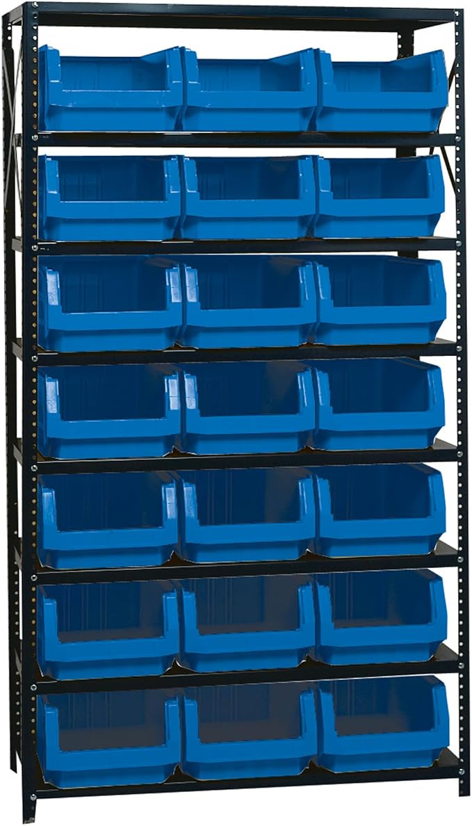 Quantum Storage Systems MSU-532BL Solid Heavy Duty 8 Shelves 21 MAGNUM Blue by QuantumStorageSystems