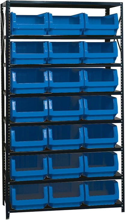 Quantum Storage Systems MSU-532BL Solid Heavy Duty 8 Shelves 21 MAGNUM Blue by QuantumStorageSystems