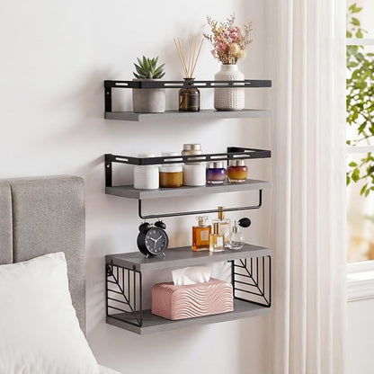 Fixwal Wall Mounted Bathroom Shelves Over Toilet | Wall Shelf - Image 8