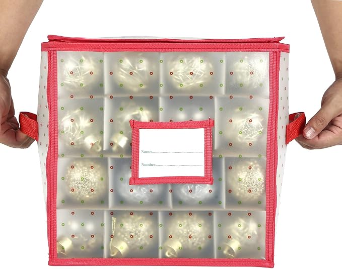 Sattiyrch Plastic Christmas Ornament Storage Box - Image 5