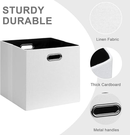 Posprica Fabric Storage Cubes, 13x13 Collapsible Storage Bins - Image 6