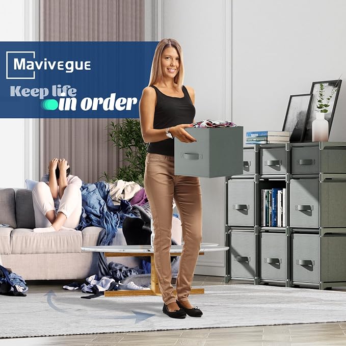 Mavivegue 9 Cube Storage Organizer, Closet Organizers and Storage, Cube Storage - Image 7