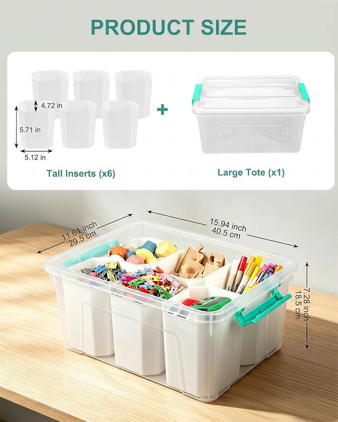 EOENVIVS Clear Storage Tote - Image 2