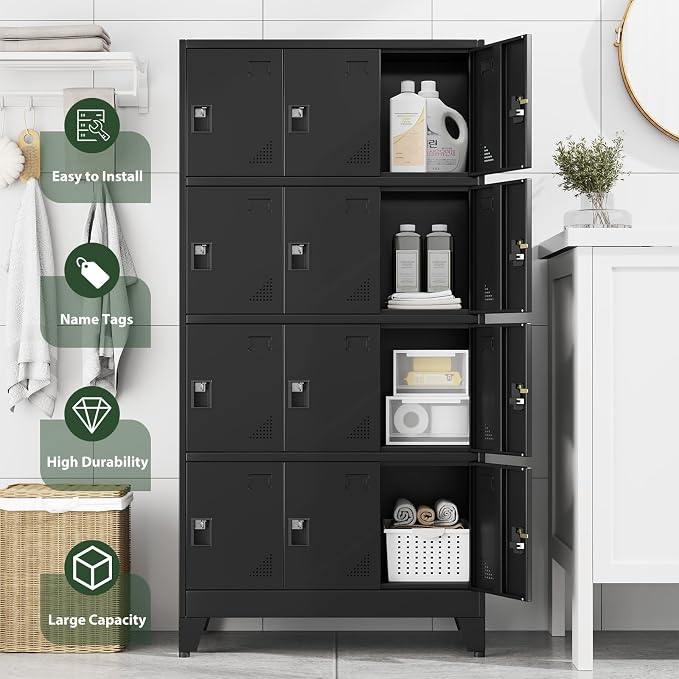 Metal Lockers for Employees-12 Doors Storage Locker - Image 5
