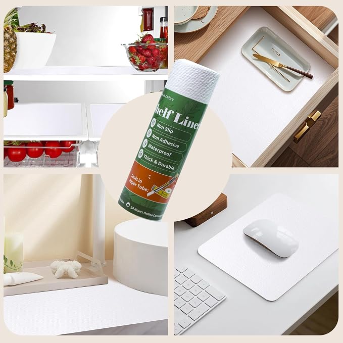Shelf Liners for Kitchen Cabinets 12in x 20FT, Non Adhesive Drawer Liner Pure - Image 9
