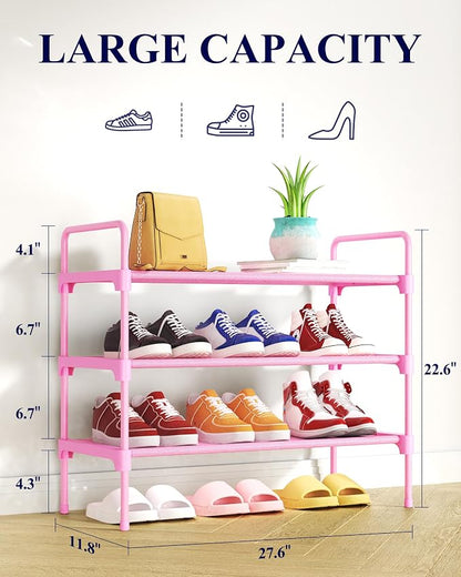 Kitsure Shoe Rack for Closet, Sturdy and Long-Lasting Shoe Shelf, Shoe Rack for - Image 2