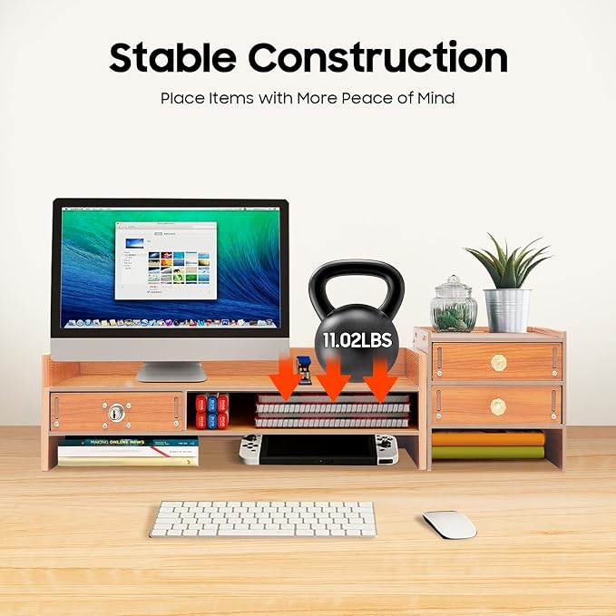 Monitor Stand, Computer Monitor Stand, Computer Rack - Image 3