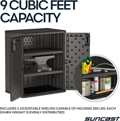 Suncast Heavy-Duty Resin Outdoor Storage Cabinet, Made in the USA - Image 6