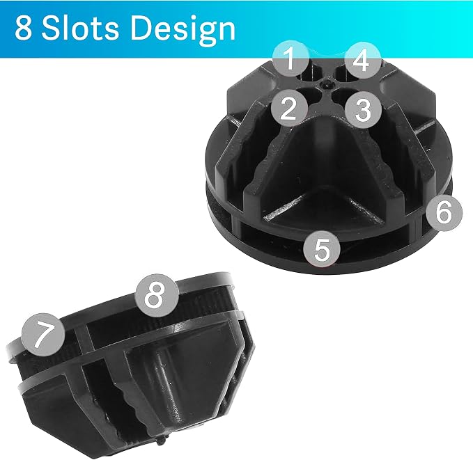 Wire Cube Connectors, Plastic Corner Connords - Image 2
