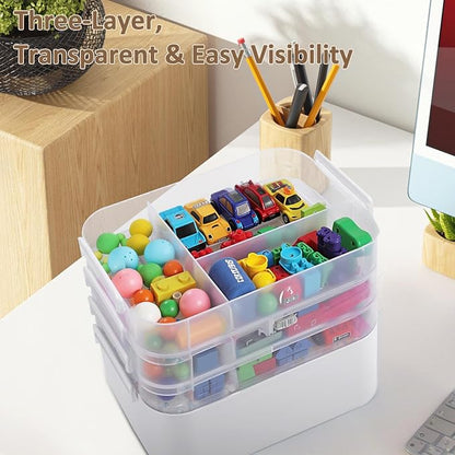 Gifhomfix 4-Layer Plastic Craft Organizers and Storage Box - Image 6