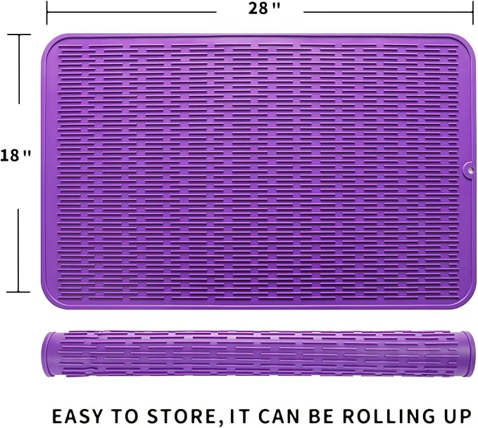 Silicone Dish Drying Mat for Multiple Usage, Easy clean, Eco-friendly, - Image 2