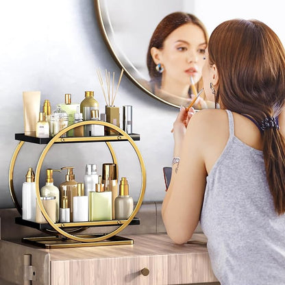Makeup Organizer for Vanity, 2-Tier Bathroom Countertop Organizers, Bathroom - Image 4