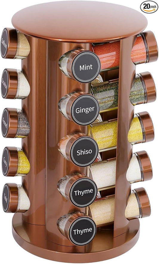 New England Stories Revolving Spice Rack Set by NewEnglandStories