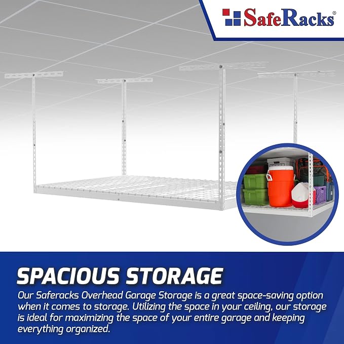 SafeRacks 4x6 Overhead Garage Storage Rack - Image 5